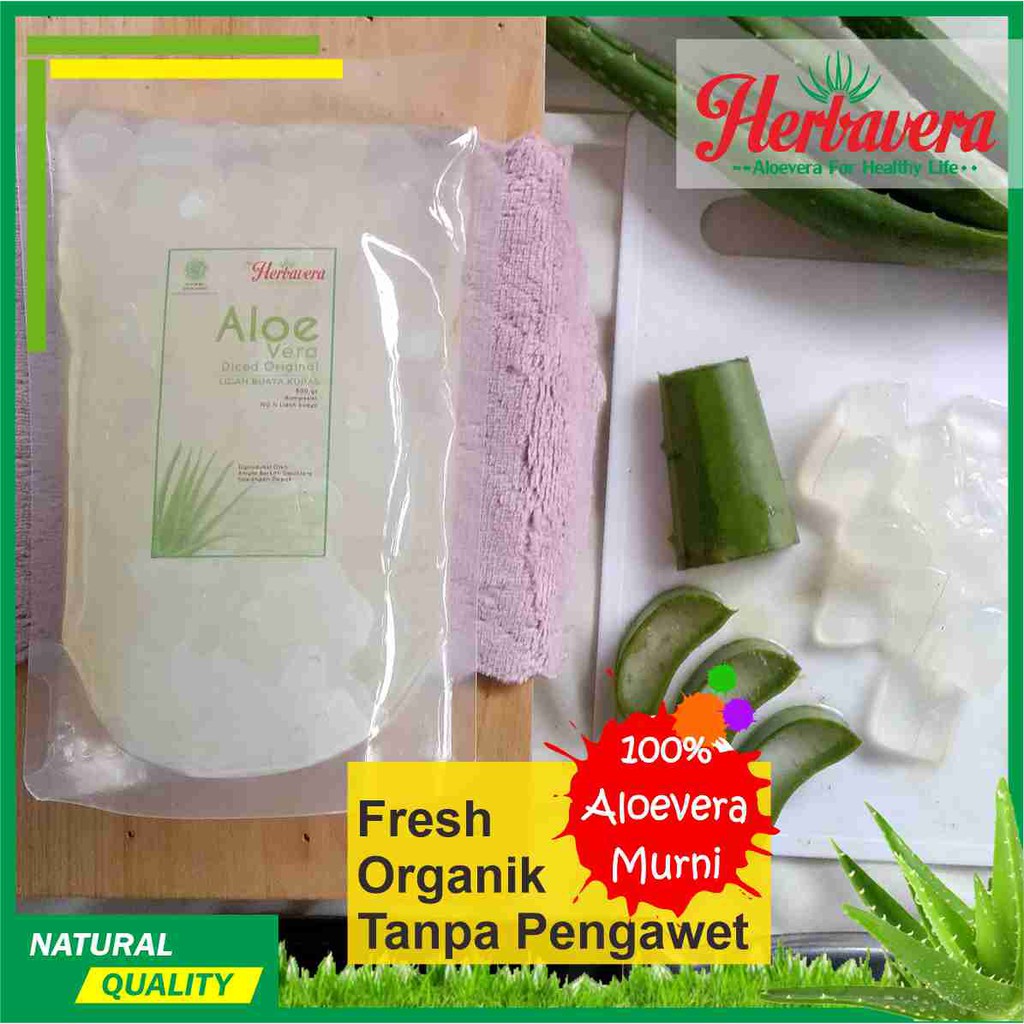 

Lidah Buaya / Aloevera Kupas 500 gram