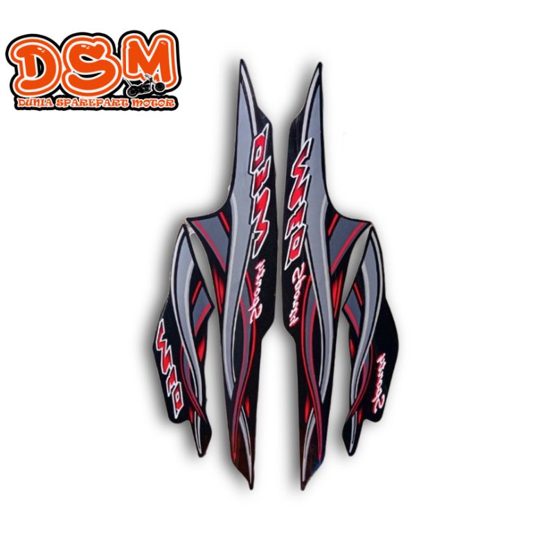 STRIPING / STIKER MIO SPORTY LAMA TAHUN 2005 HITAM