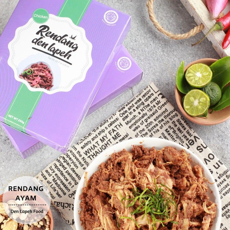

Rendang Den Lapeh - Rendang Ayam Suwir Tanpa Tulang Rendang Den Lapeh Best Seller .