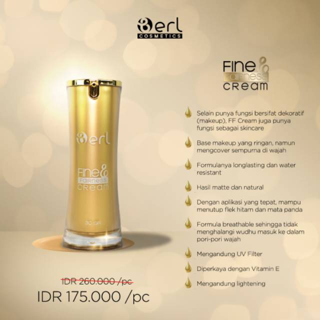 Jual FF Cream Fine Fairness Cream Berl - Glowing Seketika - Tahan ...