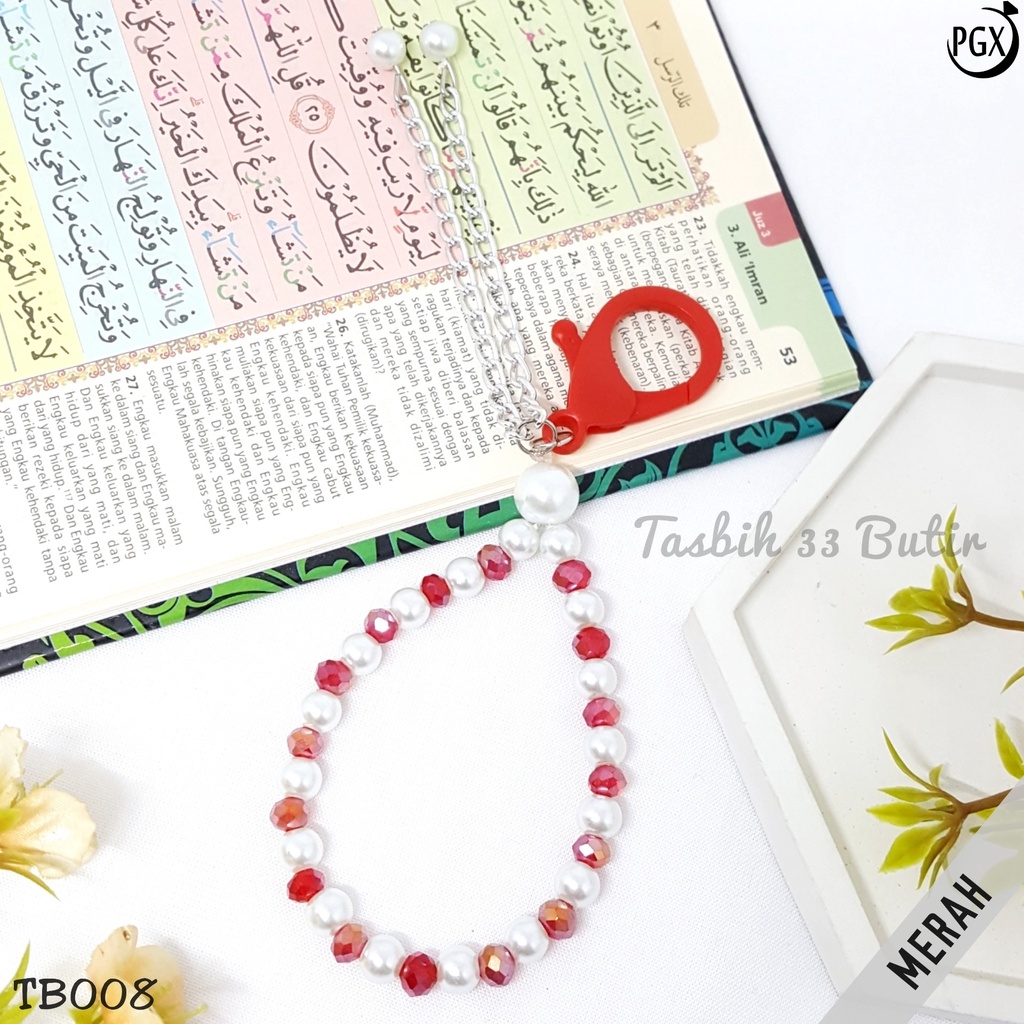 PGX Tasbih Gantungan Kunci 2in1 Isi 33 Butir Fashion Muslim TB008