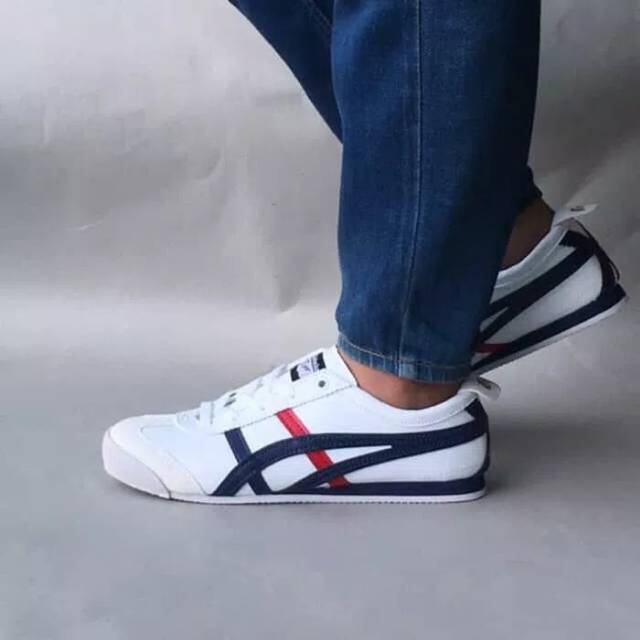 SEPATU ASICS TIGER ONITSUKA PUTIH NAVY MERAH