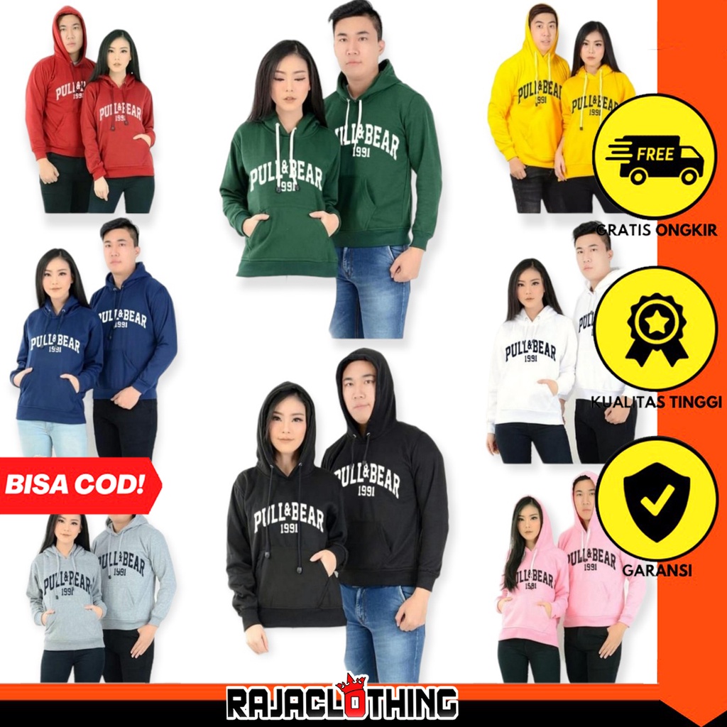 RCL - JAKET PASANGAN SWEATER COUPLE FULL &amp; BEAR PASANGAN PRIA WANITA ( HARGA SEPASANG )