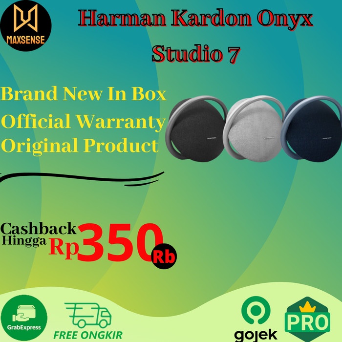 harman kardon onyx studio 7 asli original bluetooth portable speaker   onyx 6 hitam