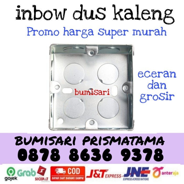 Inbodus kaleng / Inbow dus besi / Mangkok stop kontak / Inbodus murah