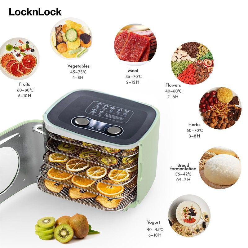 Lock n Lock Mini Food Dehydrator Mesin Pengering Makanan