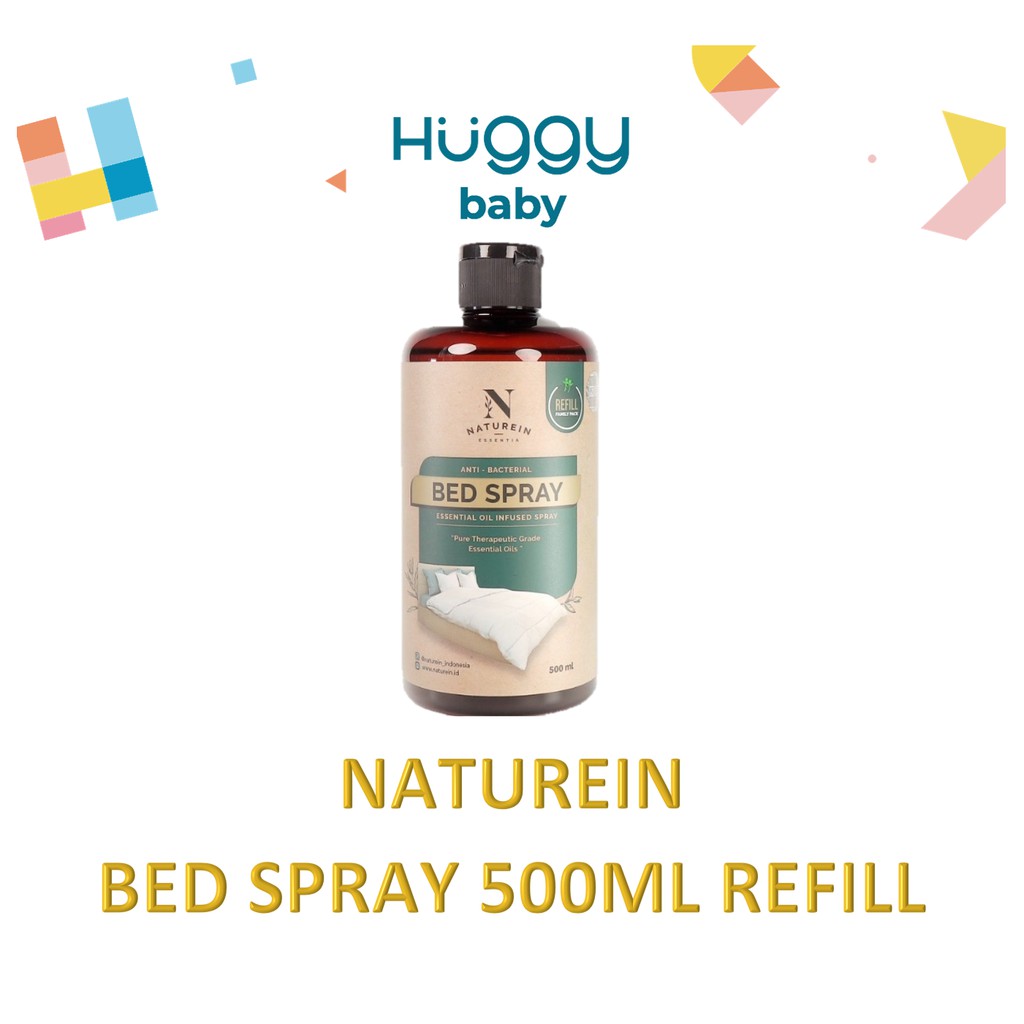 Naturein Essentia Bed Spray 500ml REFILL Semprotan Anti Tungau Virus