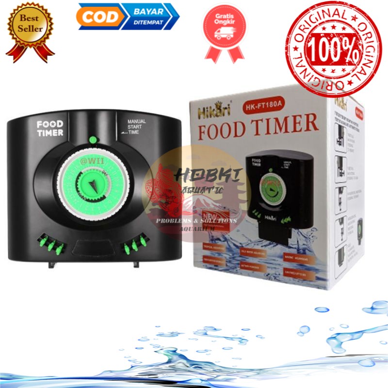 hikari FT180A  auto feeder fish food timer pemberi makan ikan otomatis termurah