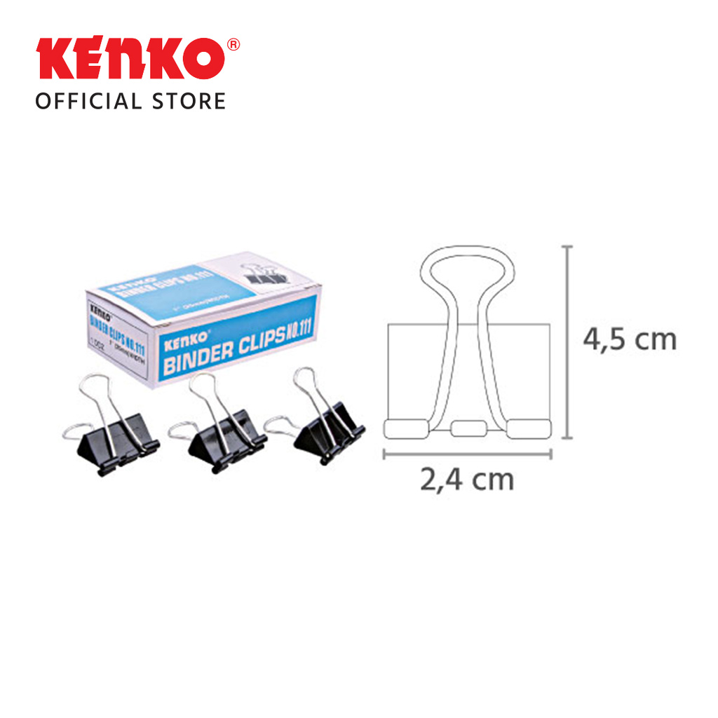 

SOS Binder Clip 111 KENKO (12 pcs) / Klip / Penjepit Kertas