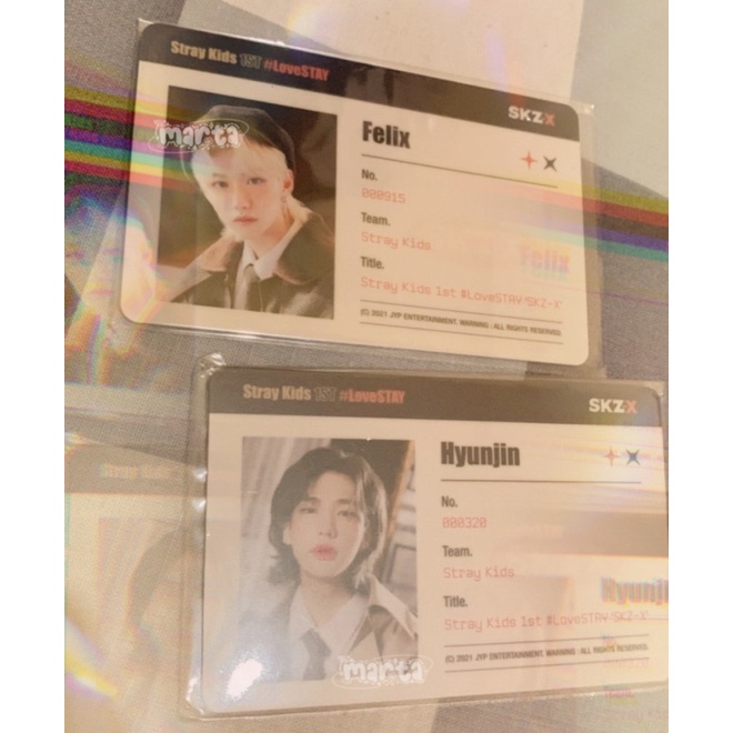 [BOOKED] WTS PC STRAYKIDS SKZ ID CARD SKZ-X HYUNJIN FELIX