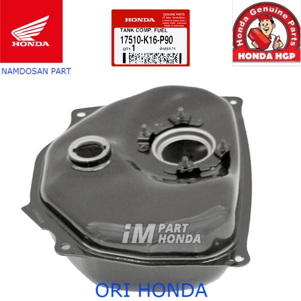 Ahm 17510-K16-P90 Tangki Bensin Beat Fi Scoopy Fi Vario 110 Fi 2012 - 2014 Stater Berisik