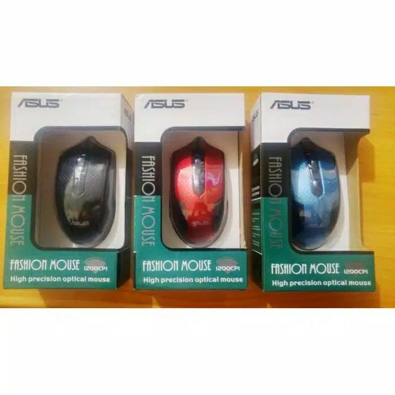 MOUSE USB ASUS 1200CPI ORIGINAL OPTICAL MOUSE (Mouse Kabel) Murah