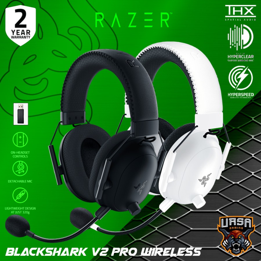 Headset Razer Blackshark V2 PRO Wireless - Gaming - Esport - Garansi