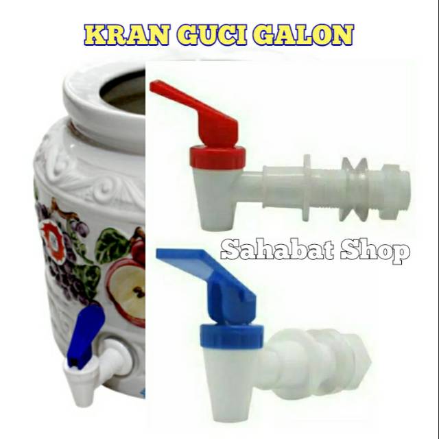 Kran Guci Galon Keran Air Guci Tekan Biru Merah