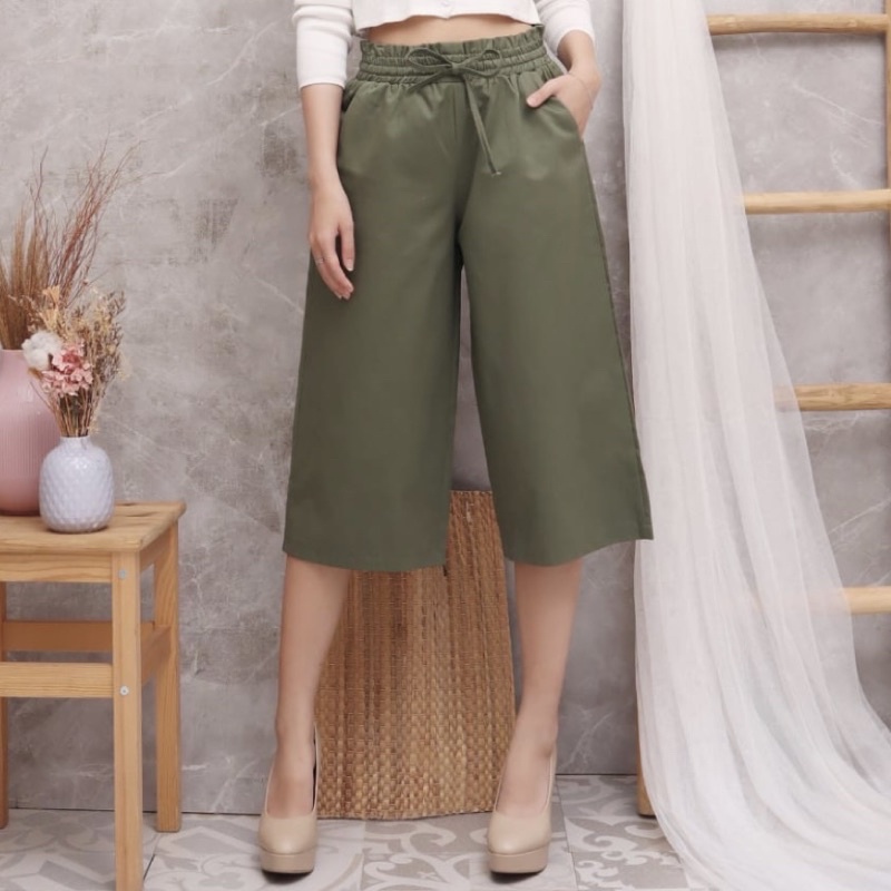 celana wanita kulot 7/8