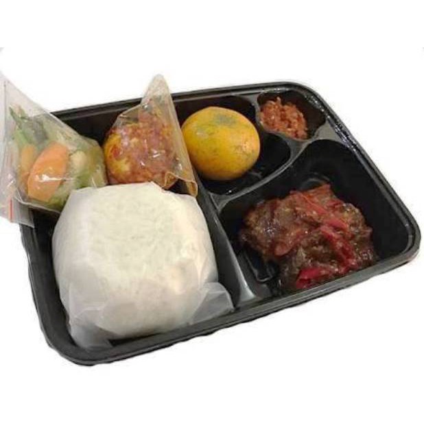 

Paket Nasi Bento Rendang isi 6 Halal