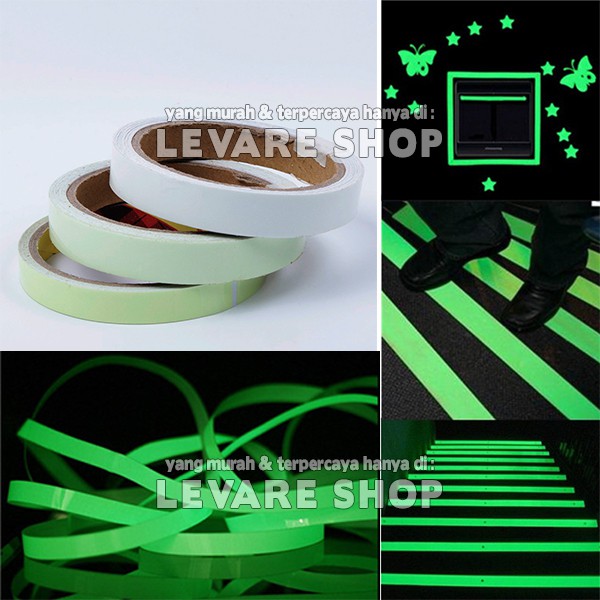 

H7Y Luminous Tape Stiker Selotip Solatip Isolasi Lakban Fosfor Glow in the Dark 2 x 300 cm
