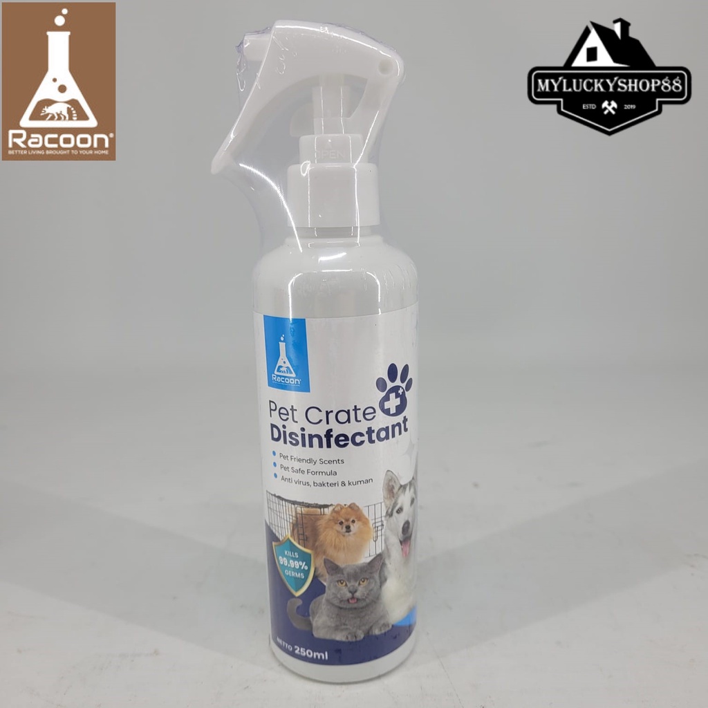 Racoon Pet Crate Disinfectant Pembersih Kandang Kasur Anjing Kucing