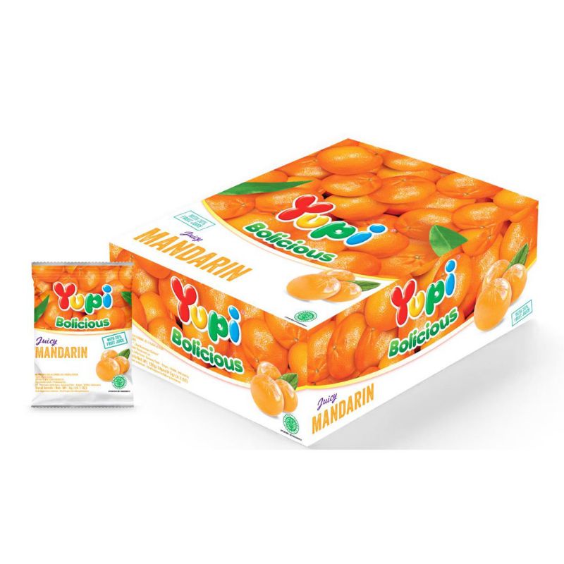 

YUPI BOLICIOUS JUICY MANDARIN BOX ISI 24