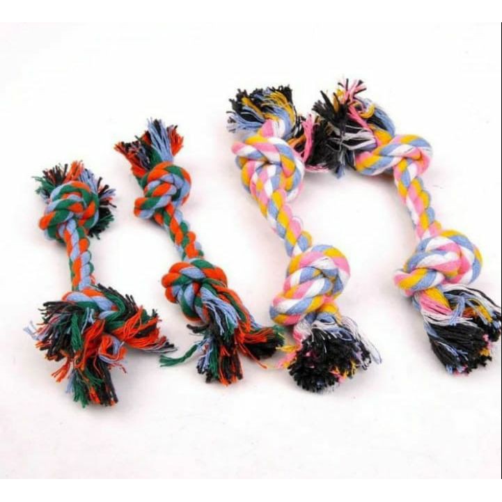 Dog Toy Rope - Mainan Kunyah Tali Gigitan Anjing Kucing Tali Kepang