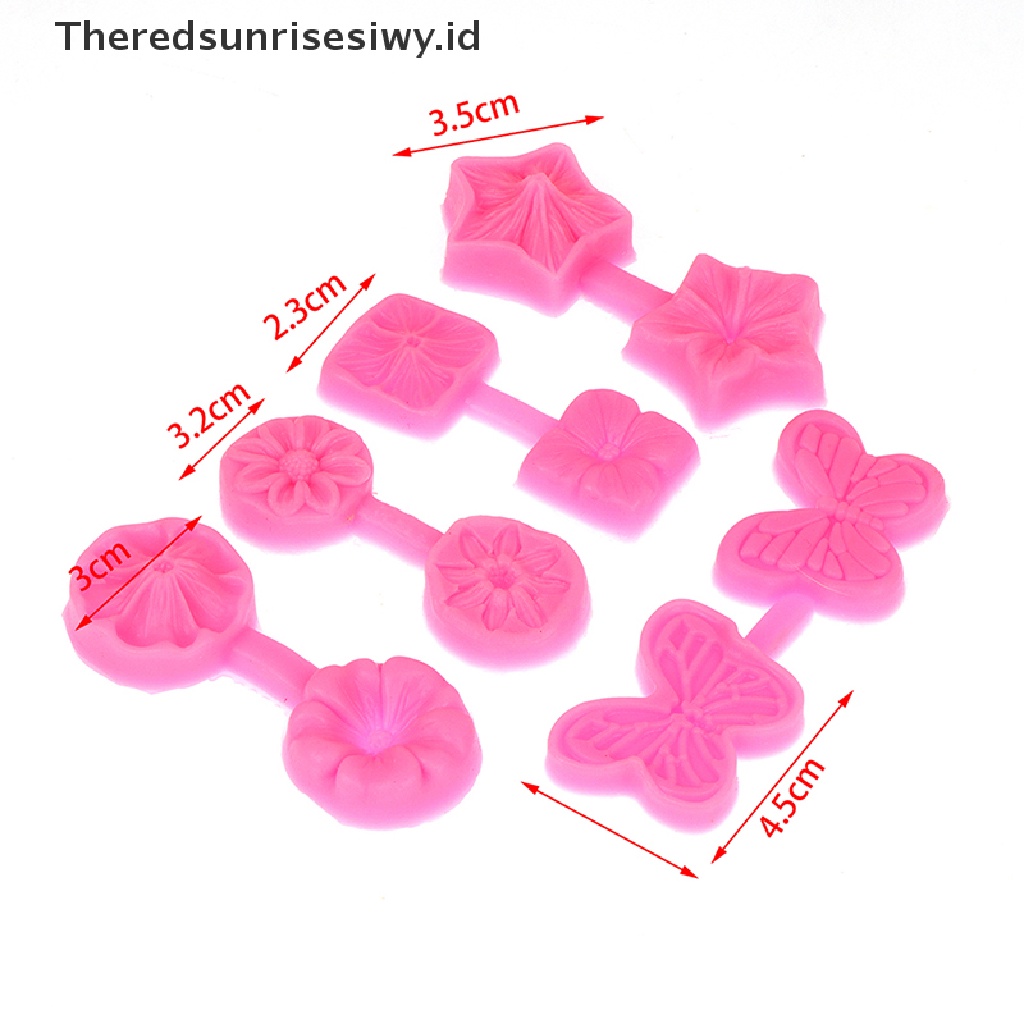 # Alat Rumah Tangga # Cetakan Kue / Permen / Jelly / Cokelat Bentuk Bunga Timbul Bahan Silikon