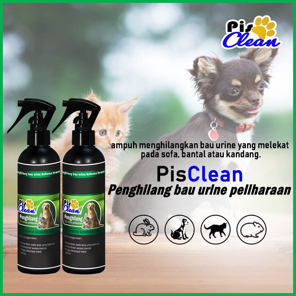 PISCLEAN Cairan Ampuh Penghilang Bau Pesing Pipis Kucing dan 