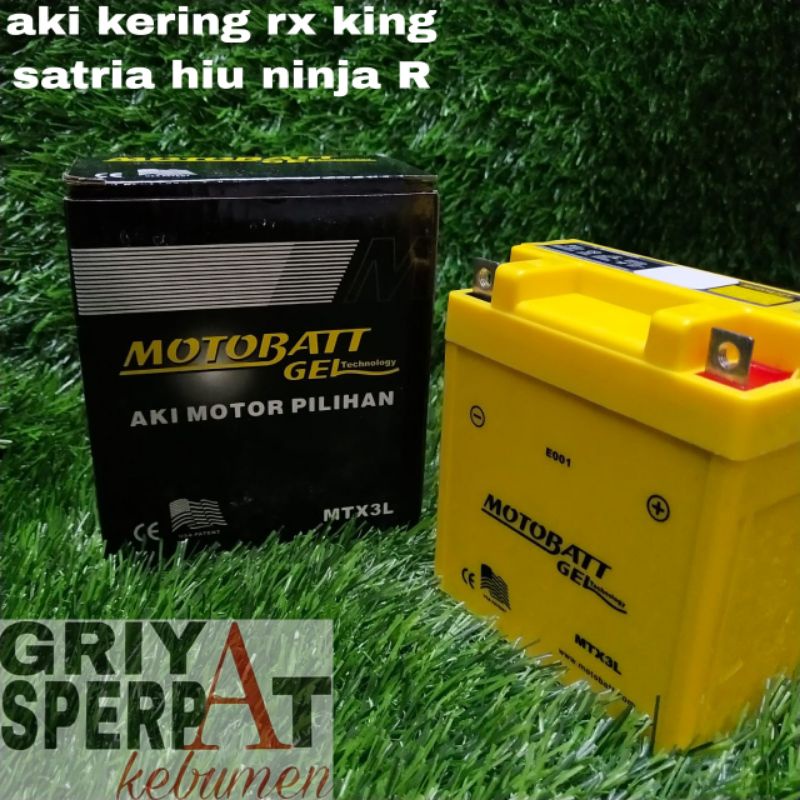 aki kering rx king satria hiu ninja R original motobatt