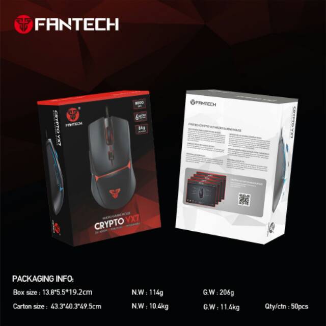 Mouse Gaming Fantech VX7 CRYPTO