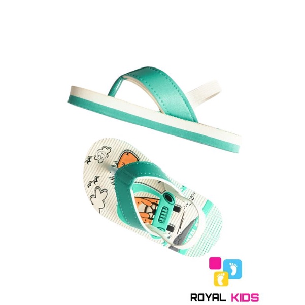 SANDAL BEBY DINO ROYAL KIDS (bisa custom nama)