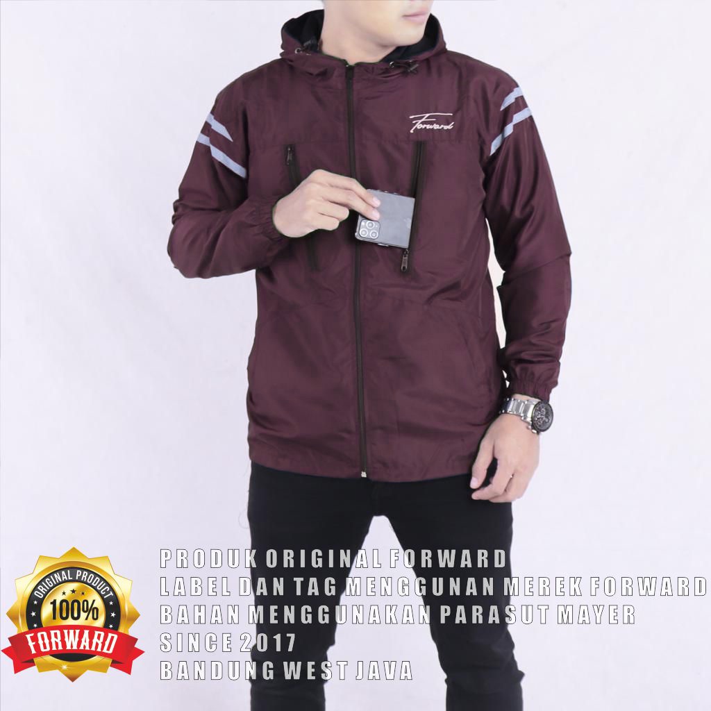 Jaket Cowok Parasut Pria Outdoor Parasit Forward System