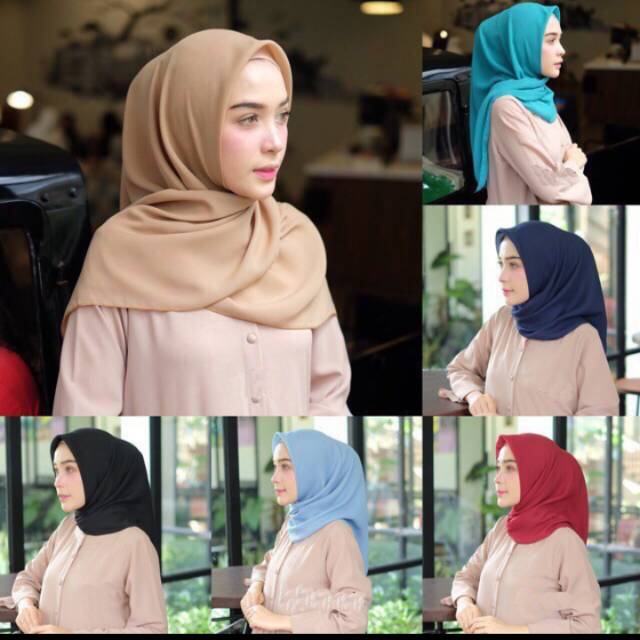 Ratna Olshop Medan-BELLA SQUARE-hijab polycotton-jilbab segi empat