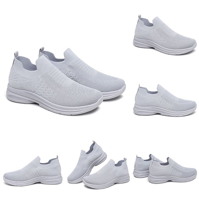 [GROSIR][COD] SEVEN_DAY SEPATU RAJUT SLIP ON WANITA OLAHRAGA TANPA TALI SPORT SHOES ABU A-6613