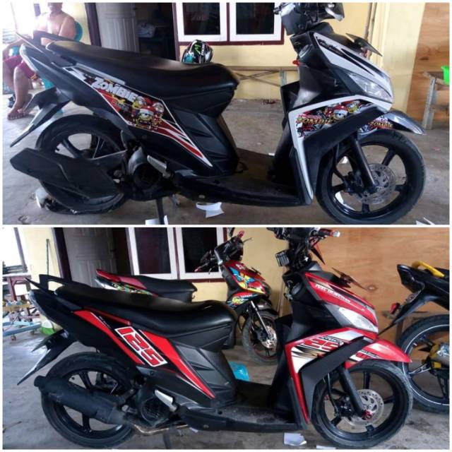 Modifikasi Motor Mio M3 Warna Kuning World Bikes