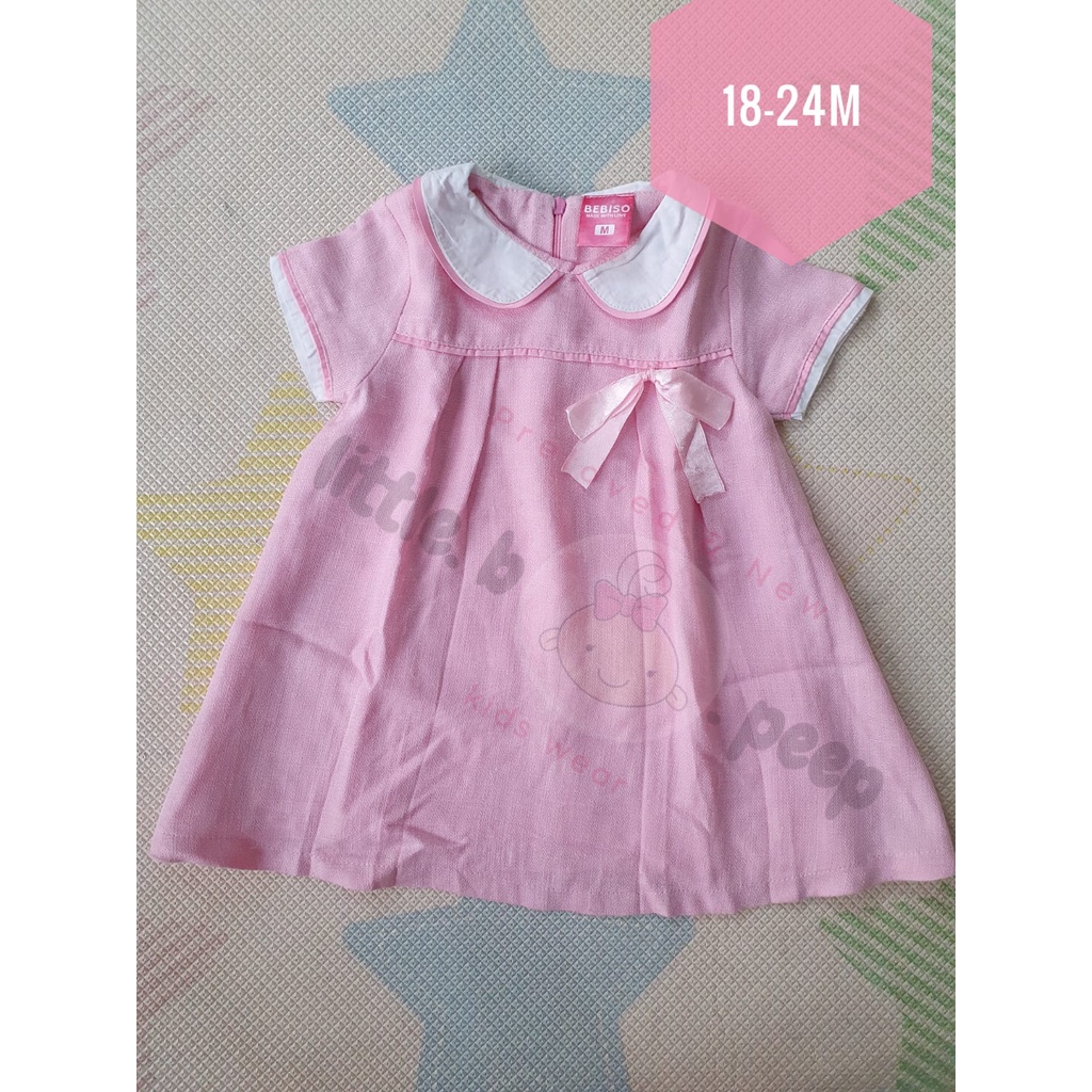 PRELOVED Dress pink kerah - Baju anak / baju baby/ Preloved baju anak / preloved baju baby / dress a