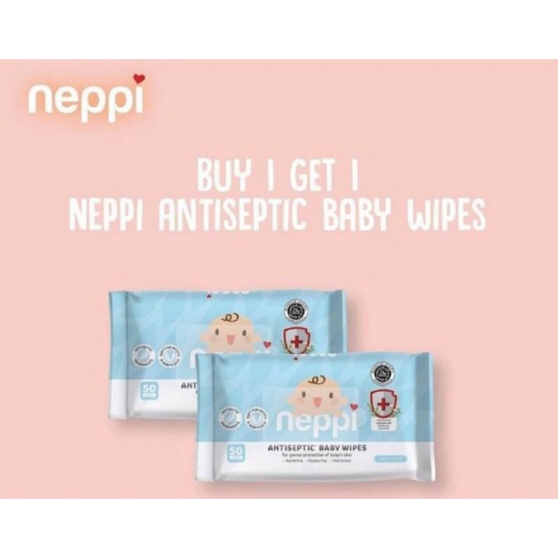NEPPI Antiseptic Baby Wipes 50s