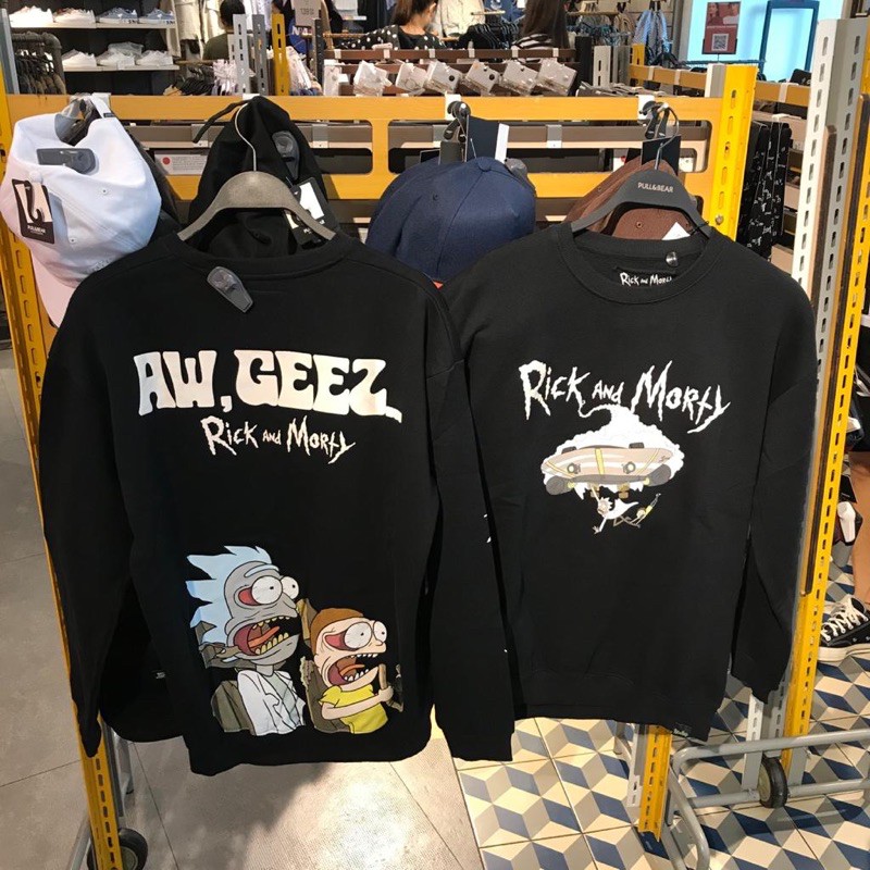 Jastip Sweater Rick n morty  Man  Pull&Bear