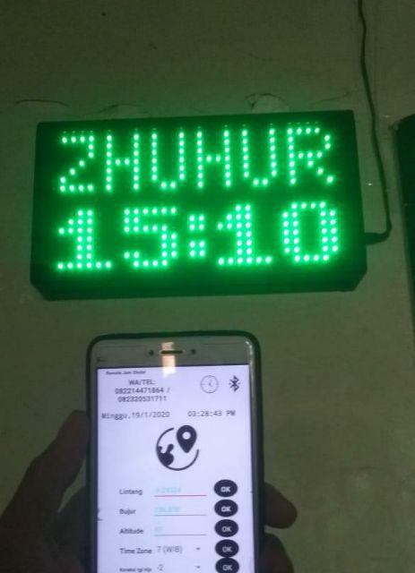 Jam Jadwal Waktu Shalat Digital Plus Buzzer