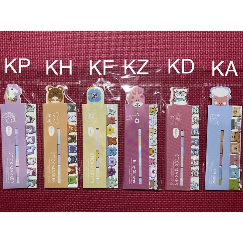 

kertas pembatas buku karakter lucu