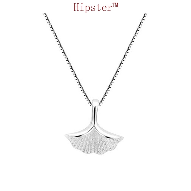 Korean Style New Elegant Simple Fashion Personality Ginkgo Leaf Pendant Necklace