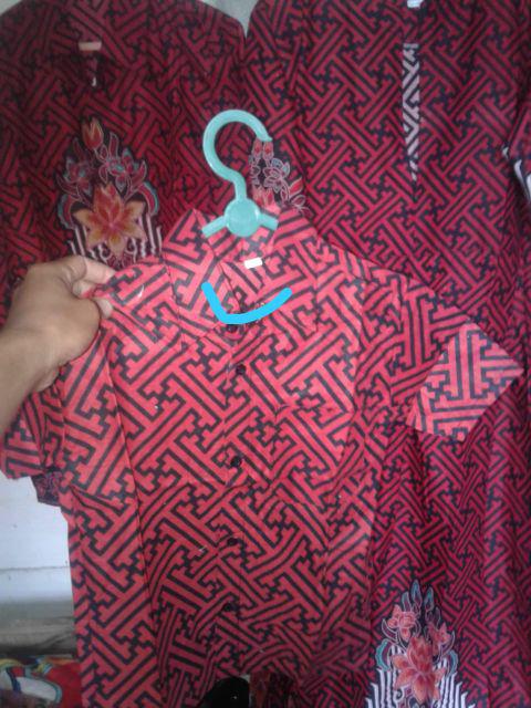 Batik Couple Keluarga Sania Ruffle Ori Ndoro Jowi Dnt Motif Manggar