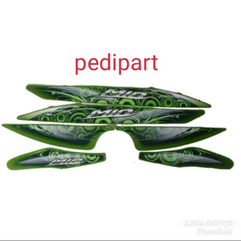 stiker striping mio smile warna hijau