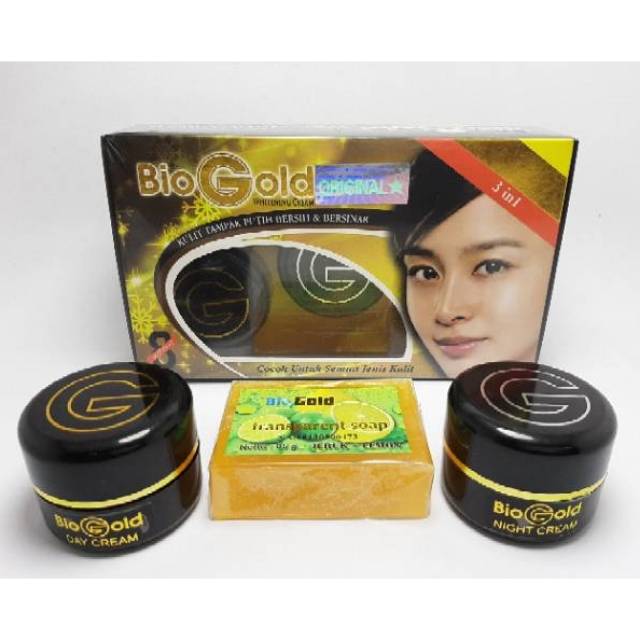 CREAM BIO GOLD WHITENING ORIGINAL [3in1]