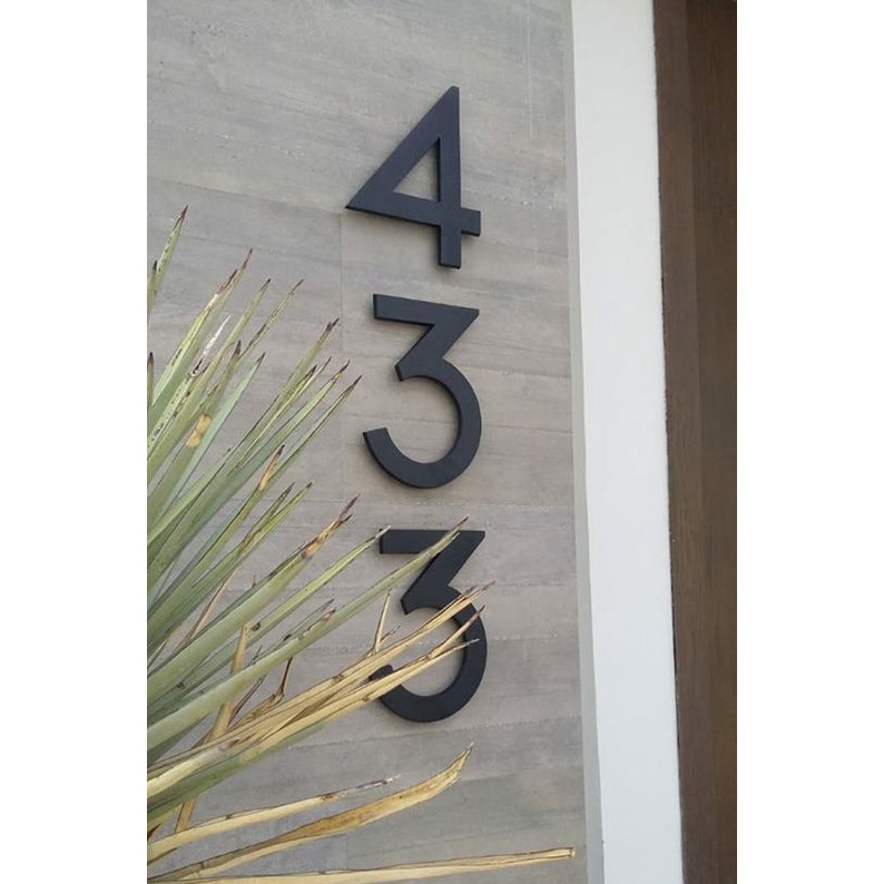 Nomor Rumah Kayu Pinus Minimalis NR17A