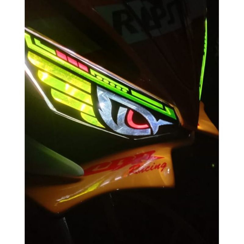 STIKER MATA LAMPU CBR 150 new FACELIFT MURAH mata dan alis