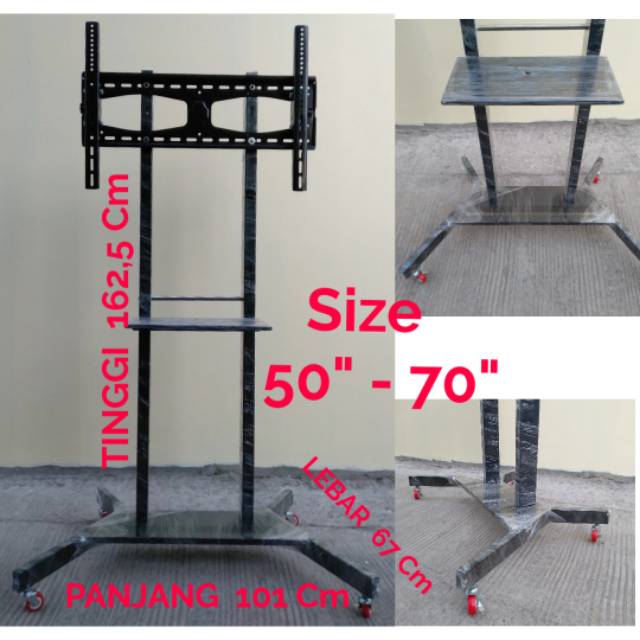 Bracket Standing TV 55 sampai 70 Inch Super Kokoh