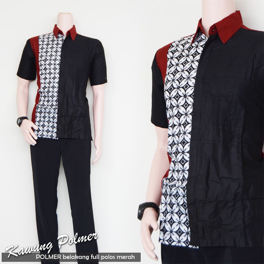 GROSIR TROLIS grosir grup promo39batik batik pria lengan pendek kemeja atasan pria cowok BPPD trolistore-29J