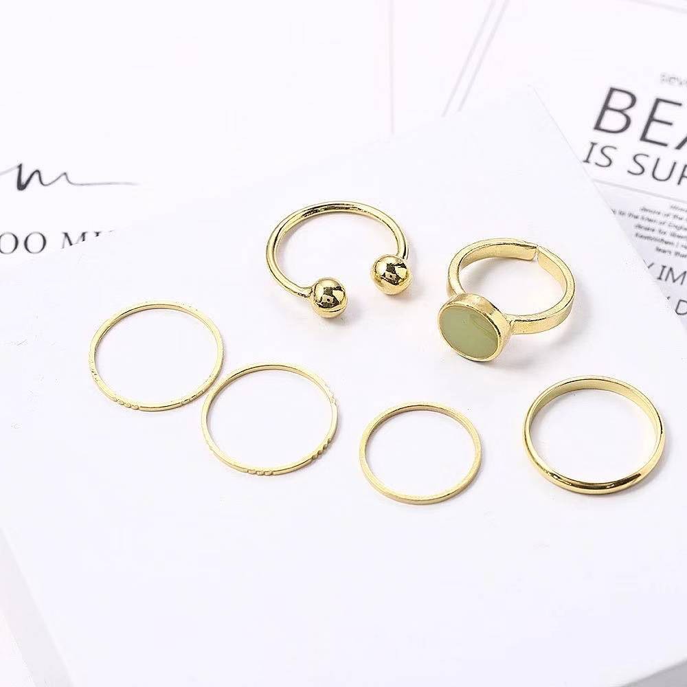 Cincin Set Fashion 5 pcs/set Retro Vintage Bohemian Korea Dalika