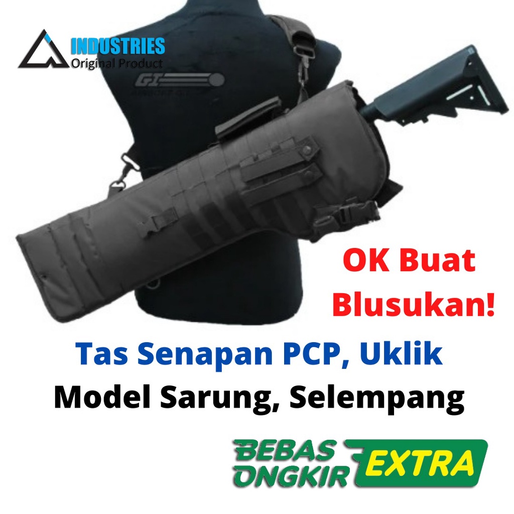 Tas Selempang Senapan Angin Berburu Hunting Gun Bag Carrier Holster Senapan PCP Mini