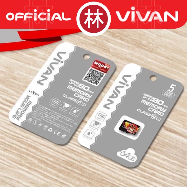 VIVAN V64U10 64GB Class 10 Micro SD TF Card Memory Card