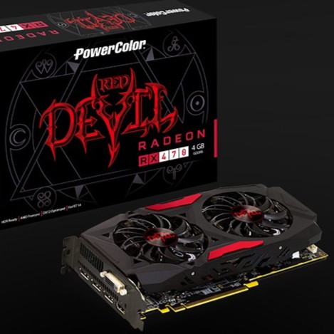 Graphic Card : PowerColor Red Devil Radeon™ RX 470 4GB GDDR5